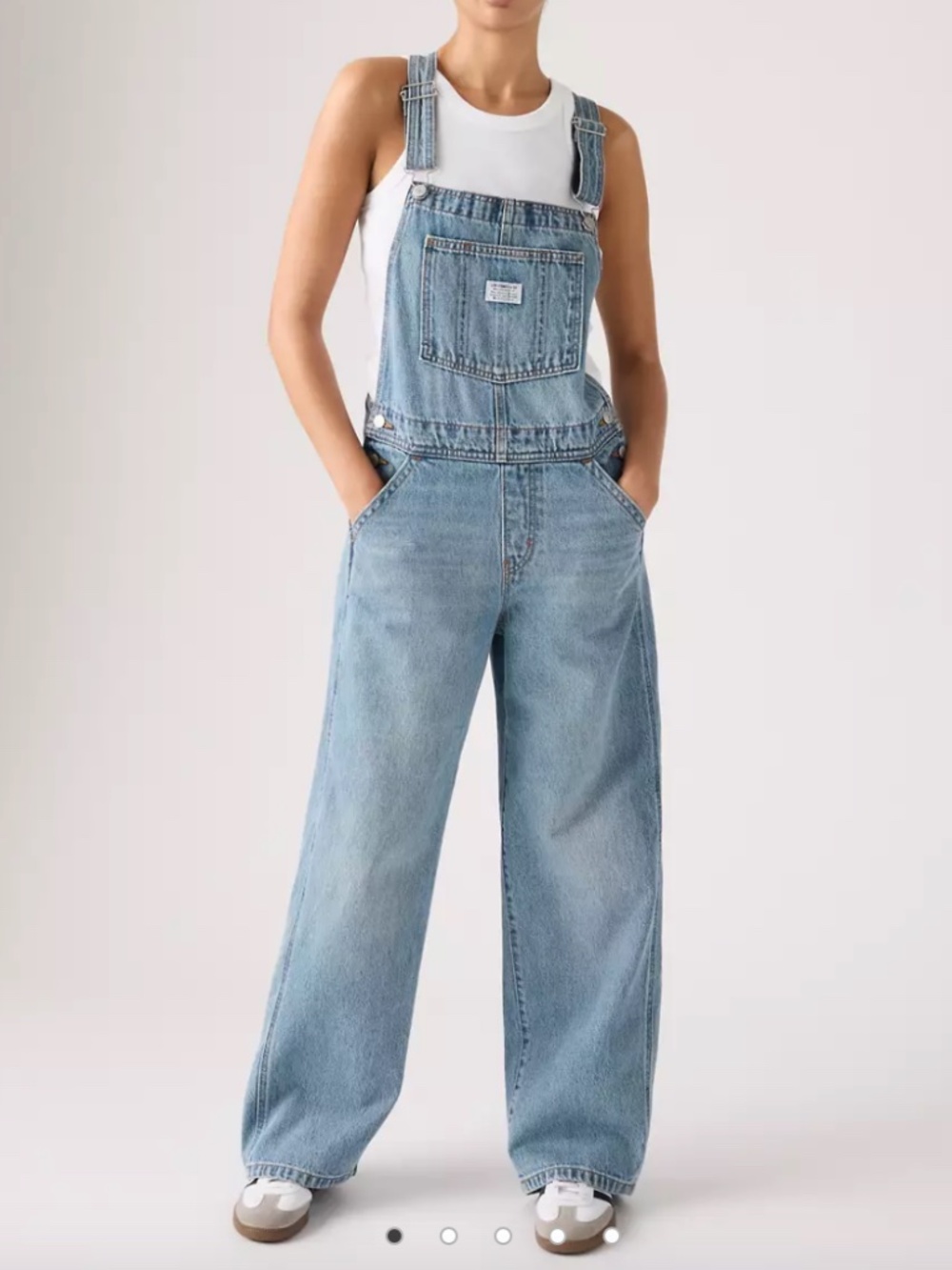 Levi's Full-Length Baggy Overalls - Size Small - Picture 2 of 10